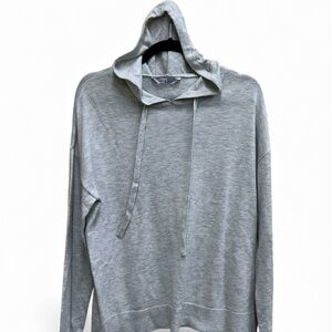 Cashmere Blend Gray Women's Hoodie Size Medium